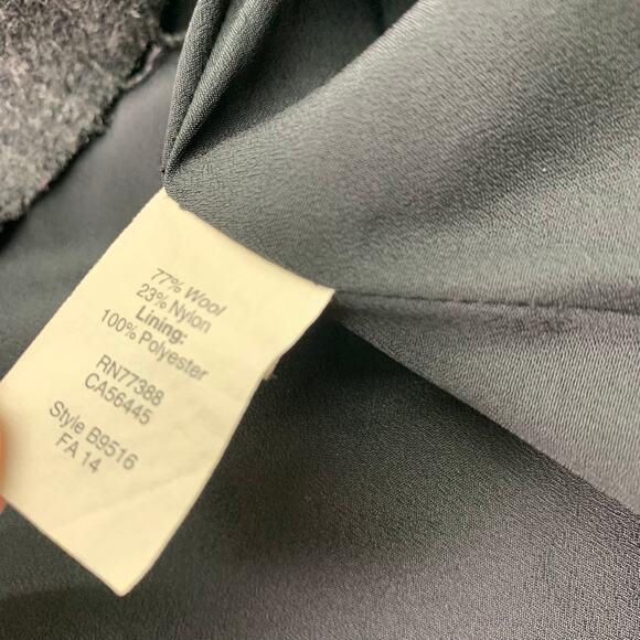 Madewell Size 10 Boulevard A-Line Flare Micro Mini Skirt Gray Wool Skirt - Picture 6 of 6